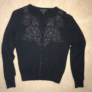 ANN TAYLOR Black Cardigan Small